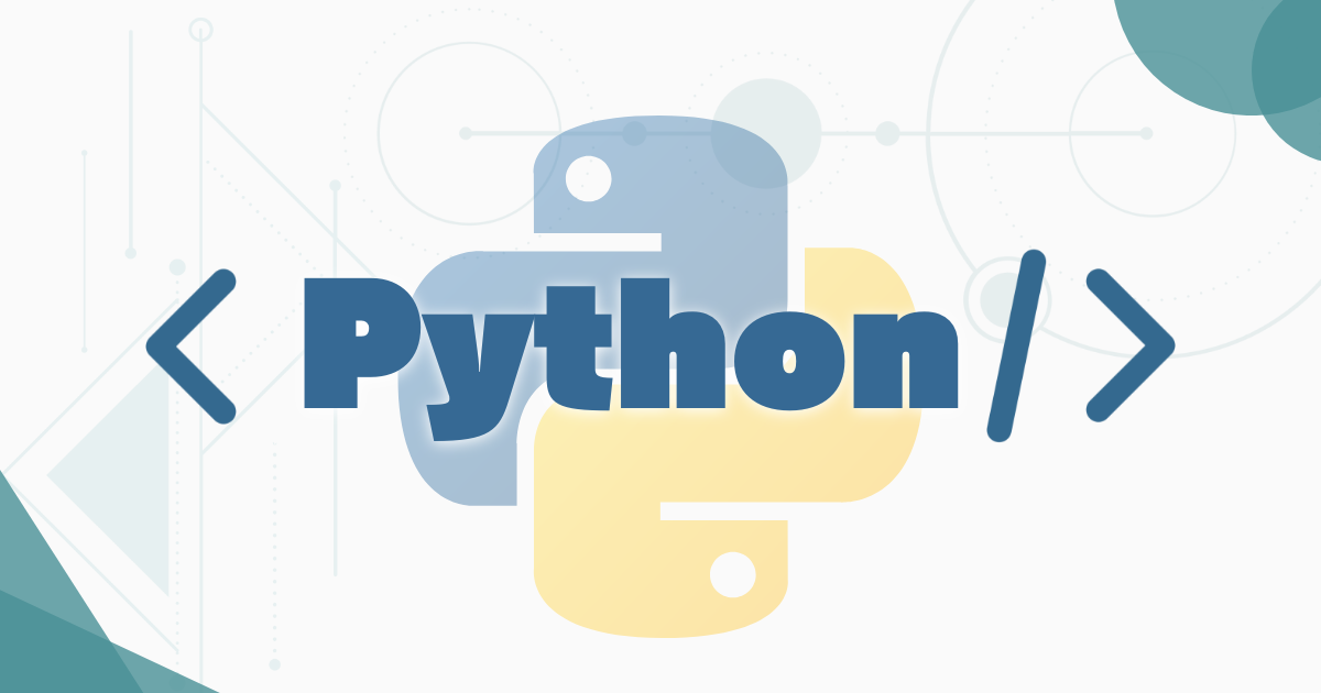 Pythonのブログ記事のアイキャッチ画像
